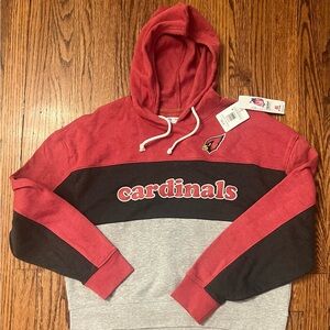 NFL Cardinals Red, Black, and Gray Women’s Hoodie